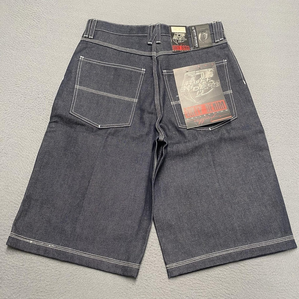 VTG Ruff Ryders Denim Shorts Mens 32 Blue Relaxed Fit Hip Hop Baggy 90s y2k